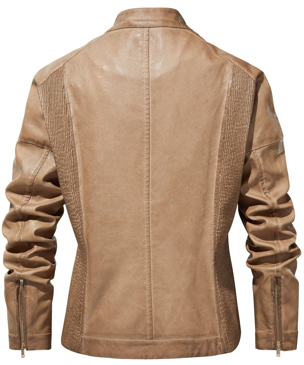 Desert Rose Jacket – Women's Faux Leather Jacket – Tailored Moto Style Cole Hampton