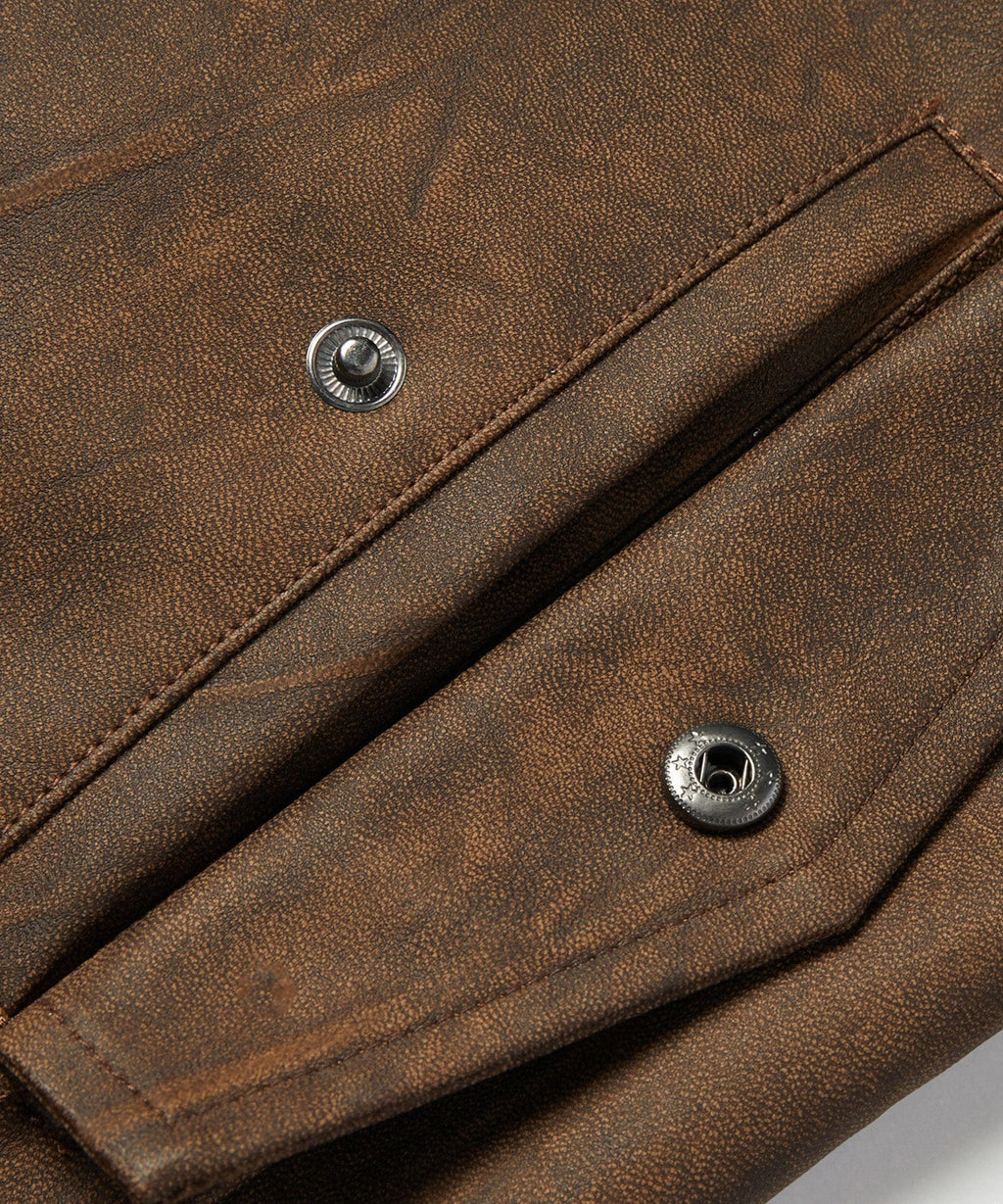Drifter Jacket – Men's Faux Leather Jacket – Rugged Utility Style Cole Hampton