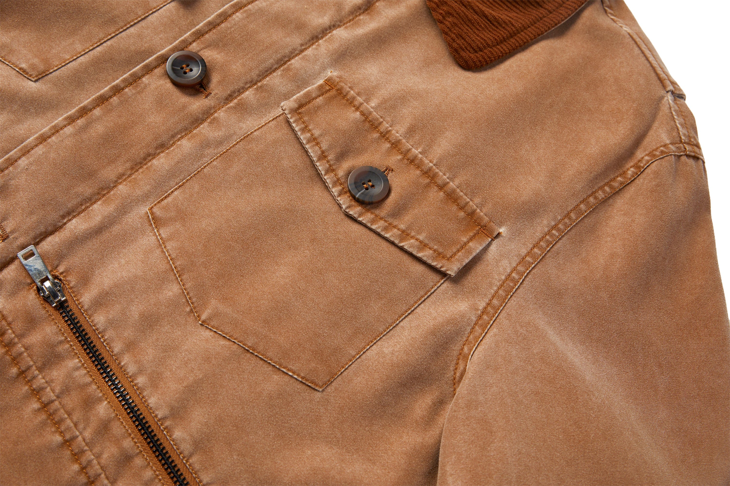 Regiment Jacket – Men's Canvas Field Jacket – Corduroy Collar Utility Cole Hampton