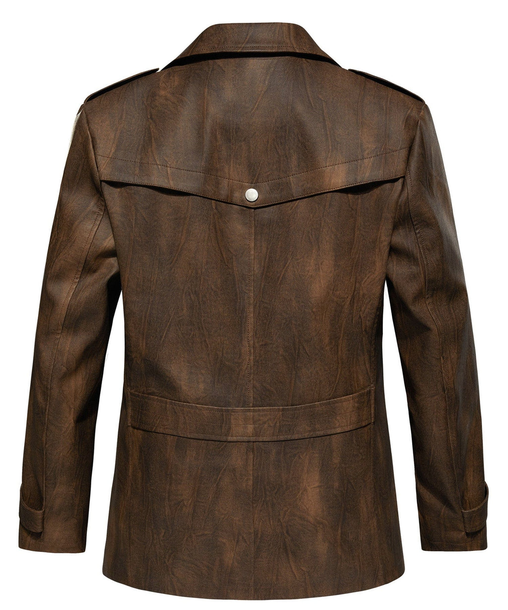 Drifter Jacket – Men's Faux Leather Jacket – Rugged Utility Style Cole Hampton