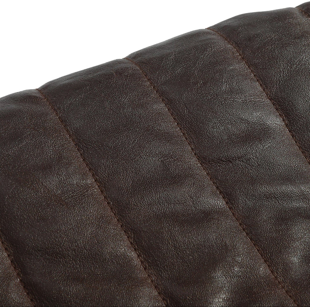 Arden Jacket – Men's Quilted Faux Leather Jacket – Modern Puffer Style Cole Hampton