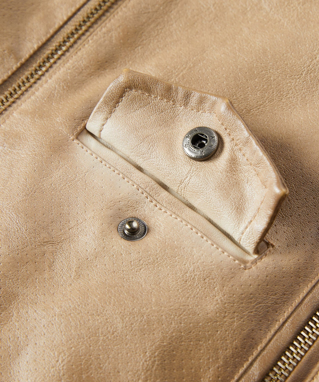 Desert Rose Jacket – Women's Faux Leather Jacket – Tailored Moto Style Cole Hampton