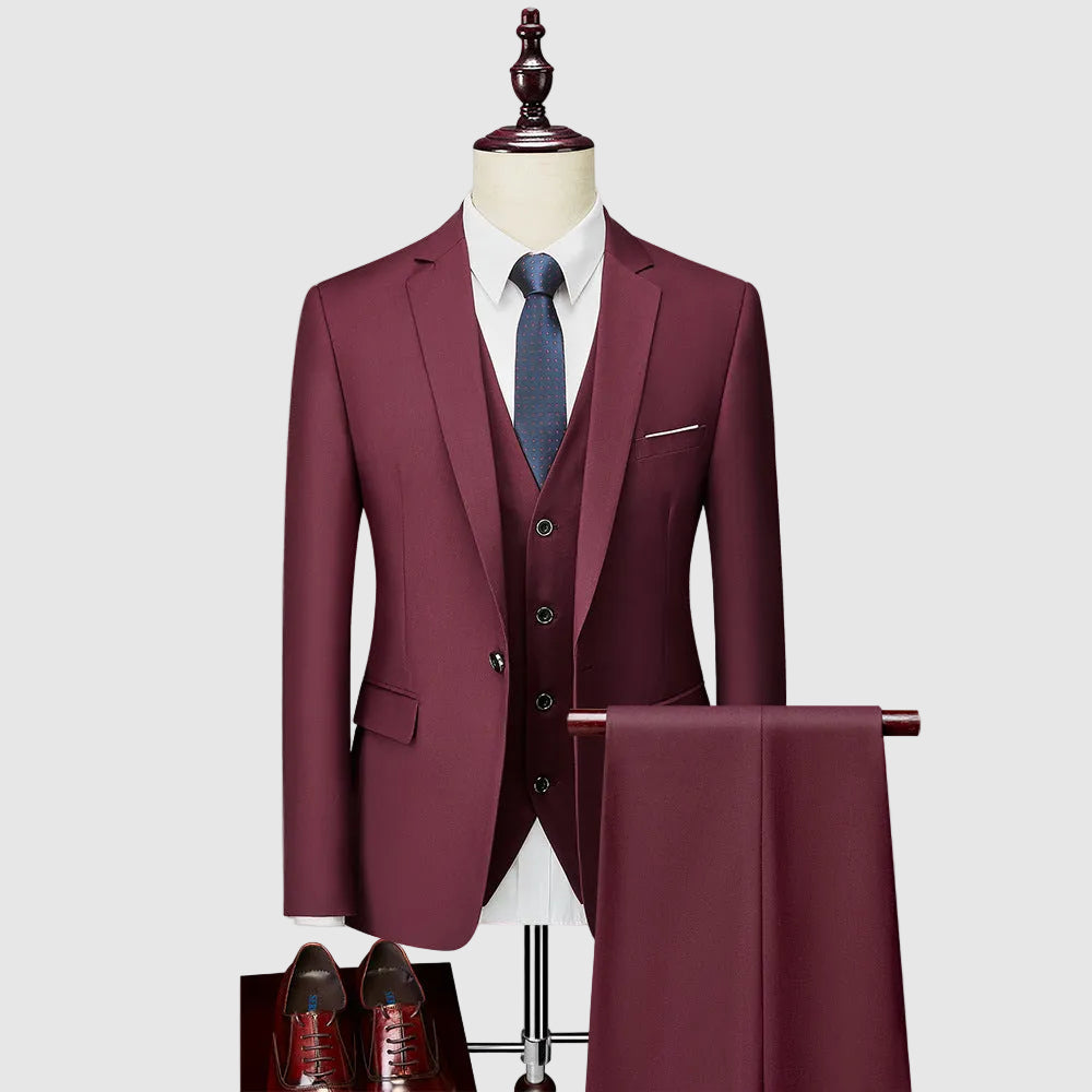 Benjamin - Men's Tailored Three-Piece Suit Set Cole Hampton