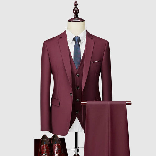 Benjamin - Men's Tailored Three-Piece Suit Set Cole Hampton