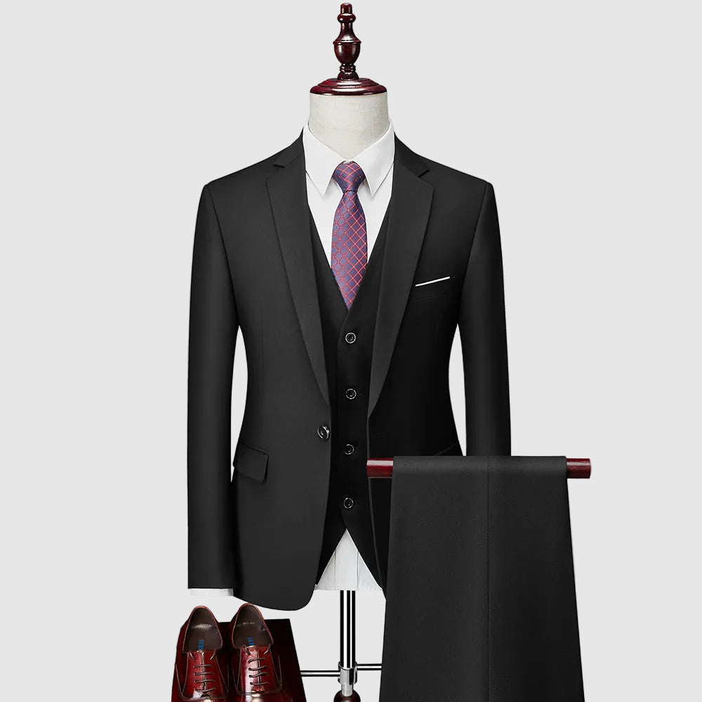 Benjamin - Men's Tailored Three-Piece Suit Set Cole Hampton