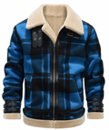 Rugged Ridge Jacket – Men's Plaid Wool-Blend Shirt Jacket – Sherpa-Lined Winter Cole Hampton