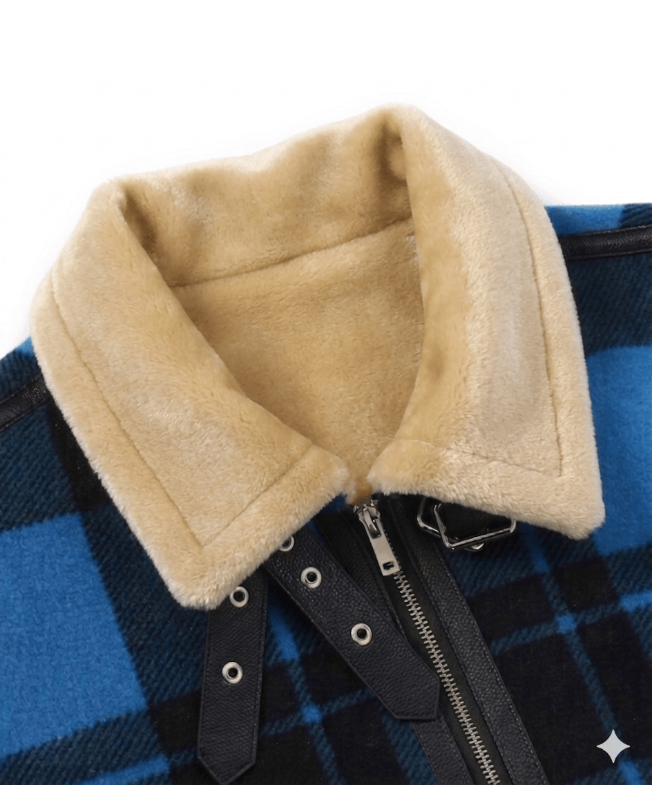 Rugged Ridge Jacket – Men's Plaid Wool-Blend Shirt Jacket – Sherpa-Lined Winter Cole Hampton