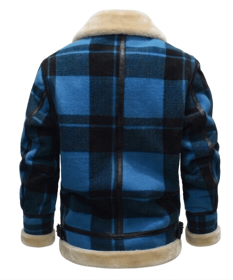 Rugged Ridge Jacket – Men's Plaid Wool-Blend Shirt Jacket – Sherpa-Lined Winter Cole Hampton