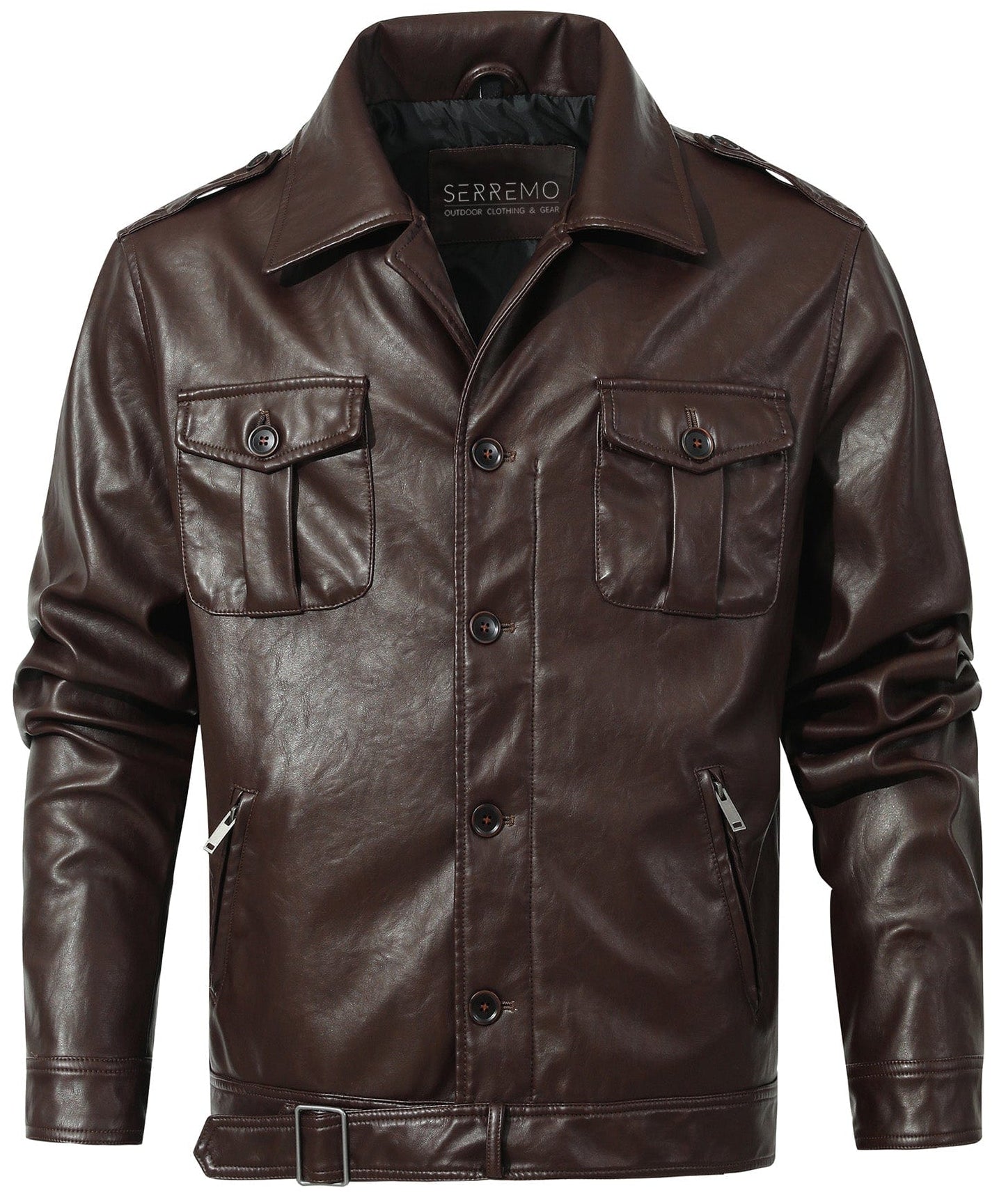 Winslow Jacket – Men's Faux Leather Jacket – Classic Moto Style Cole Hampton