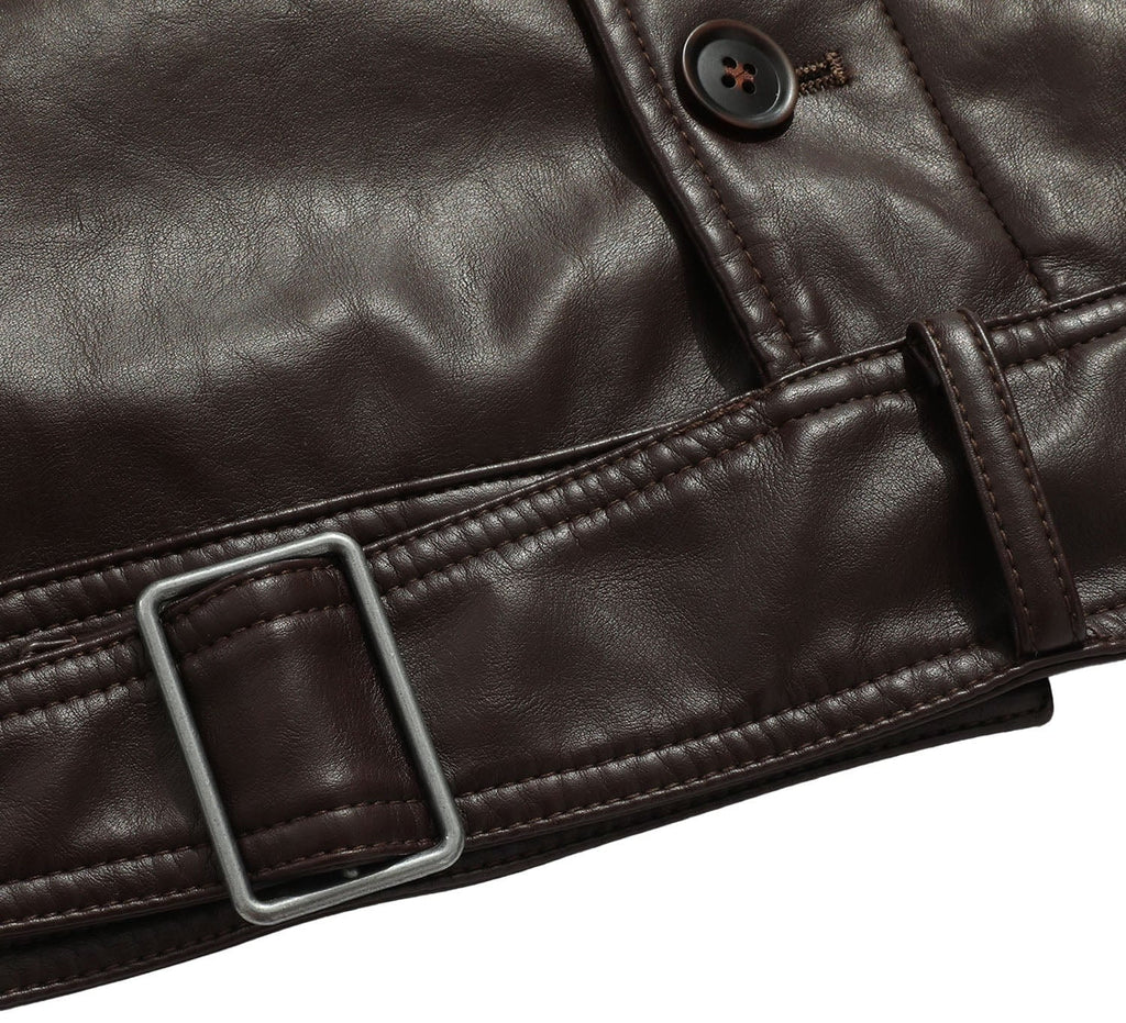 Winslow Jacket – Men's Faux Leather Jacket – Classic Moto Style Cole Hampton