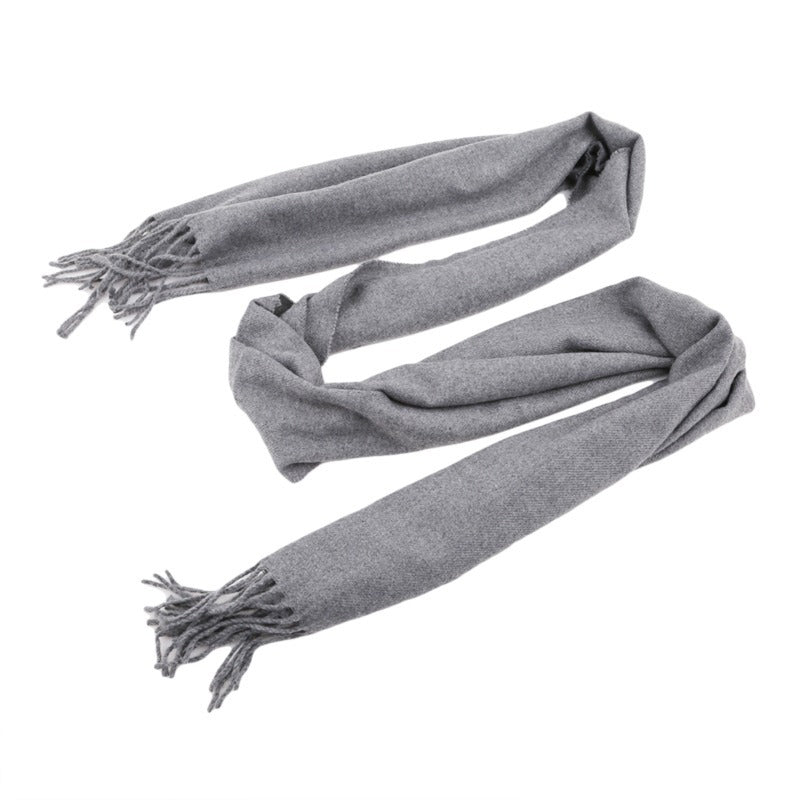 Classic Long Scarf with Fringe Detail Cole Hampton