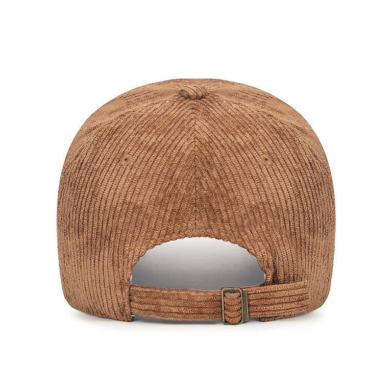 Corduroy Baseball Cap with Adjustable Strap Cole Hampton