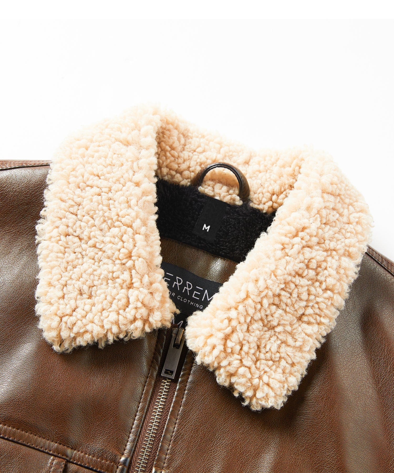 Timberline Jacket – Men's Faux Leather Aviator Jacket – Shearling Collar Cole Hampton