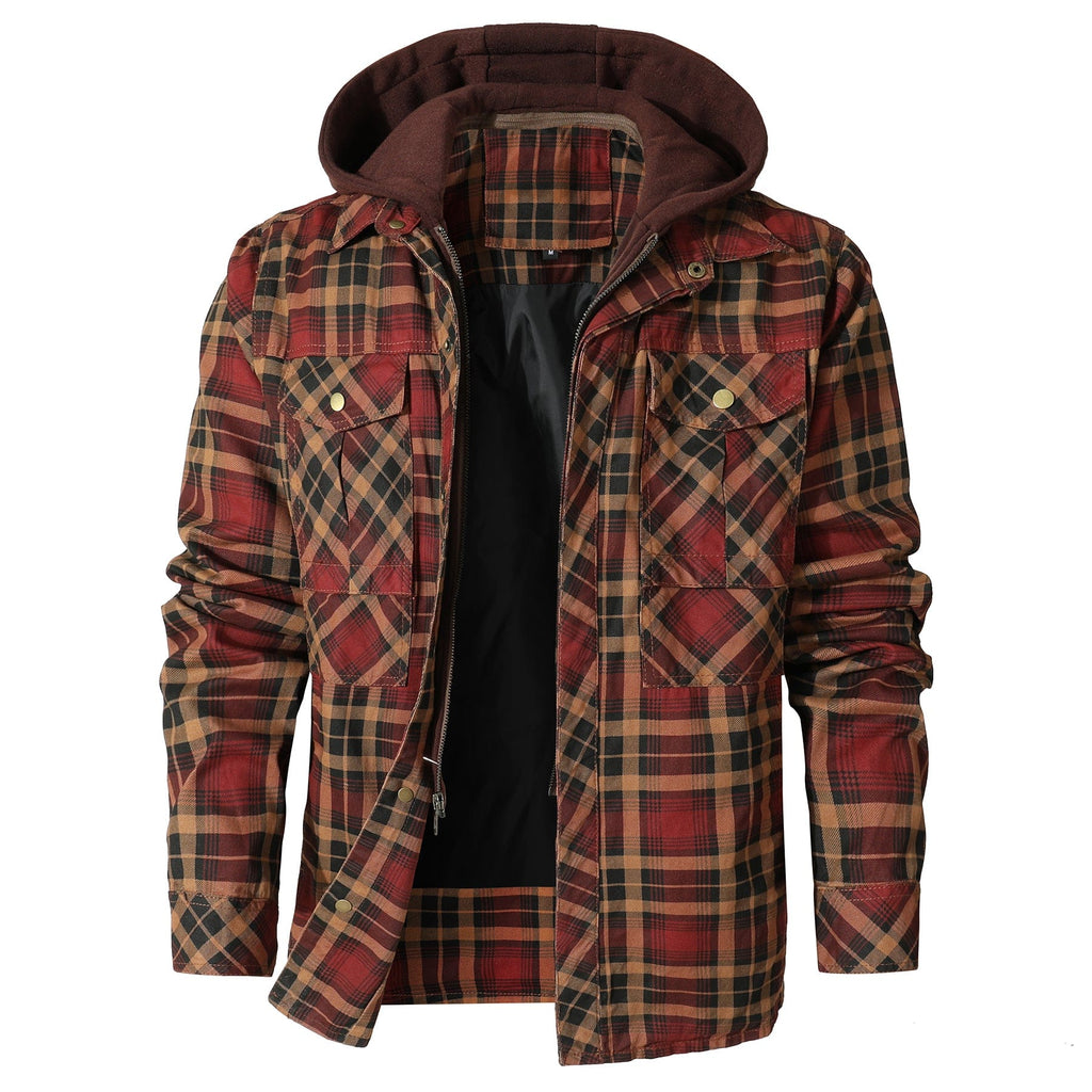 Hooded Flannel Jacket (4 Designs) Cole Hampton