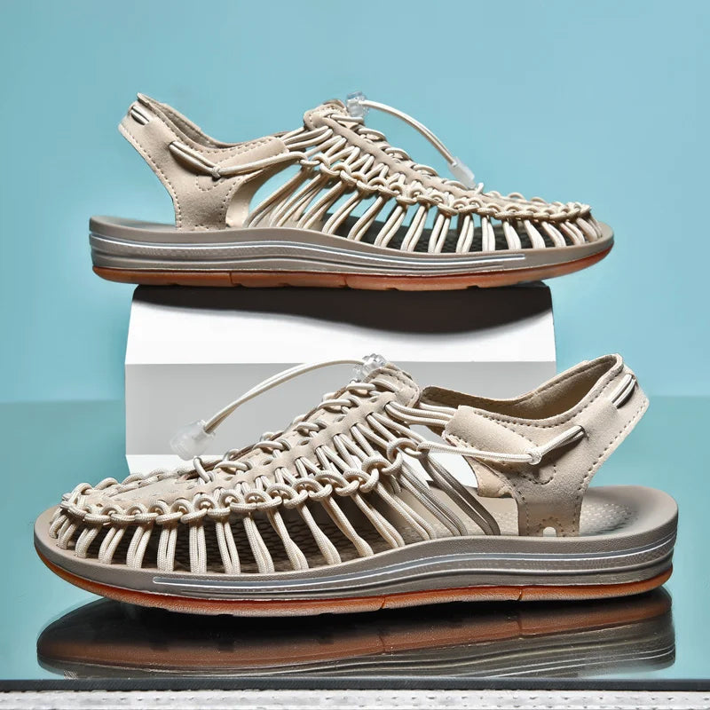 Felix Grant Bahamas Flat Sandals Ash & Harbor