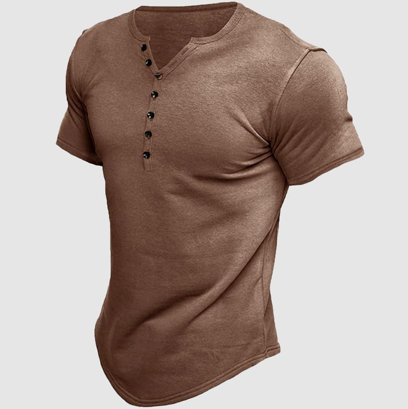 Felix Grant Boss Henley T-Shirt Ash & Harbor