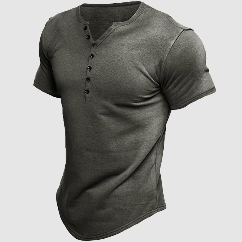 Felix Grant Boss Henley T-Shirt Ash & Harbor