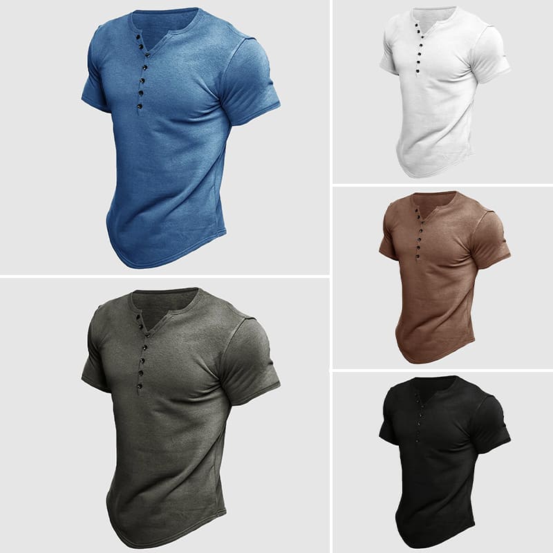Felix Grant Boss Henley T-Shirt Ash & Harbor