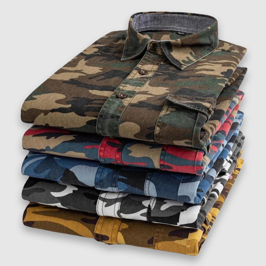 Felix Grant Camouflage Classic Shirt Ash & Harbor
