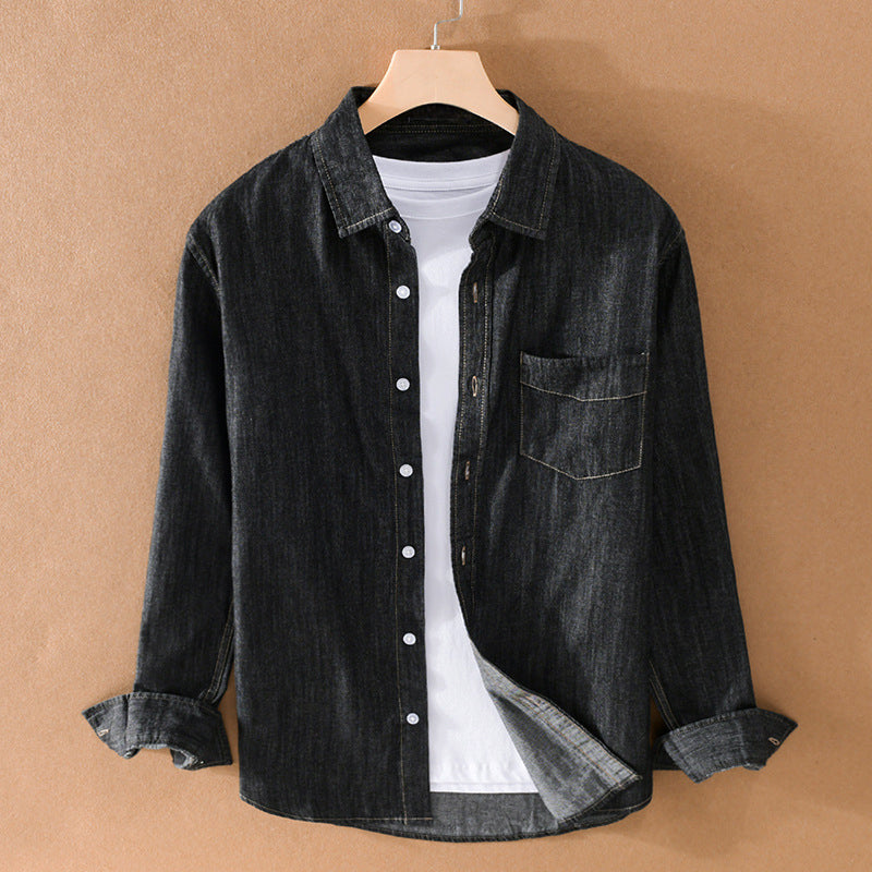 Felix Grant Classic Denim Shirt Ash & Harbor