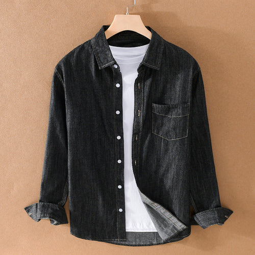 Felix Grant Classic Denim Shirt Ash & Harbor