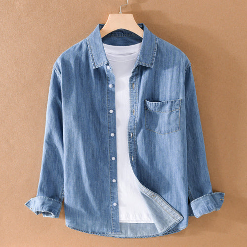 Felix Grant Classic Denim Shirt Ash & Harbor