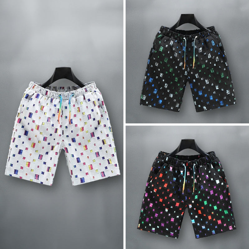 Felix Grant Colorful Denim Shorts Ash & Harbor