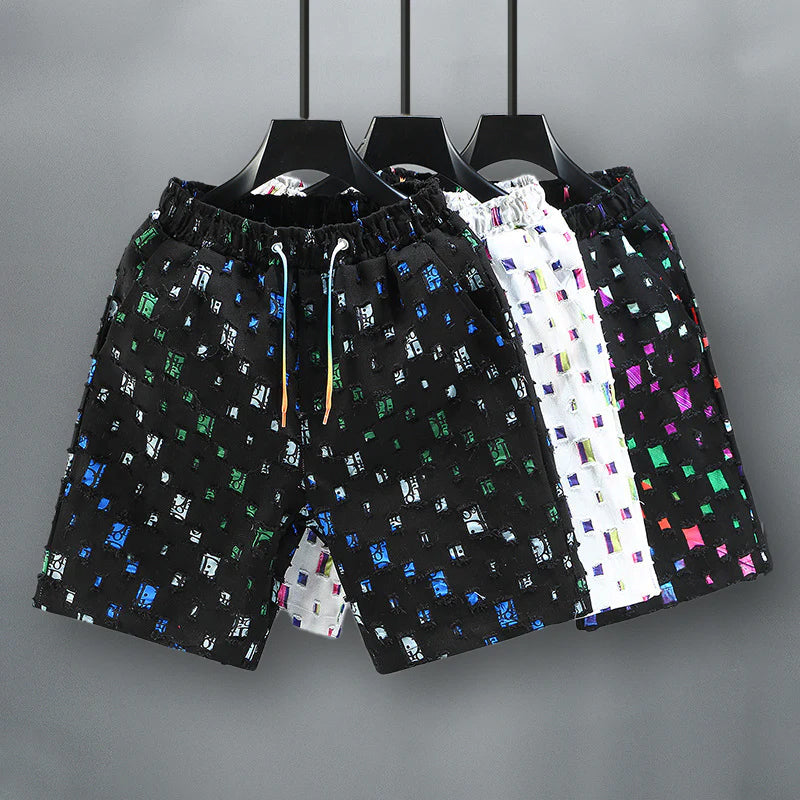 Felix Grant Colorful Denim Shorts Ash & Harbor