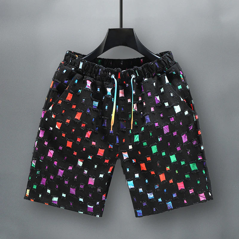 Felix Grant Colorful Denim Shorts Ash & Harbor