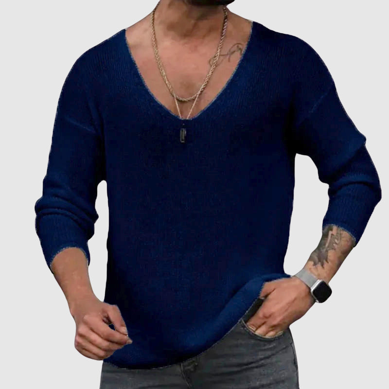 Felix Grant Essential V-Neck Shirt Ash & Harbor