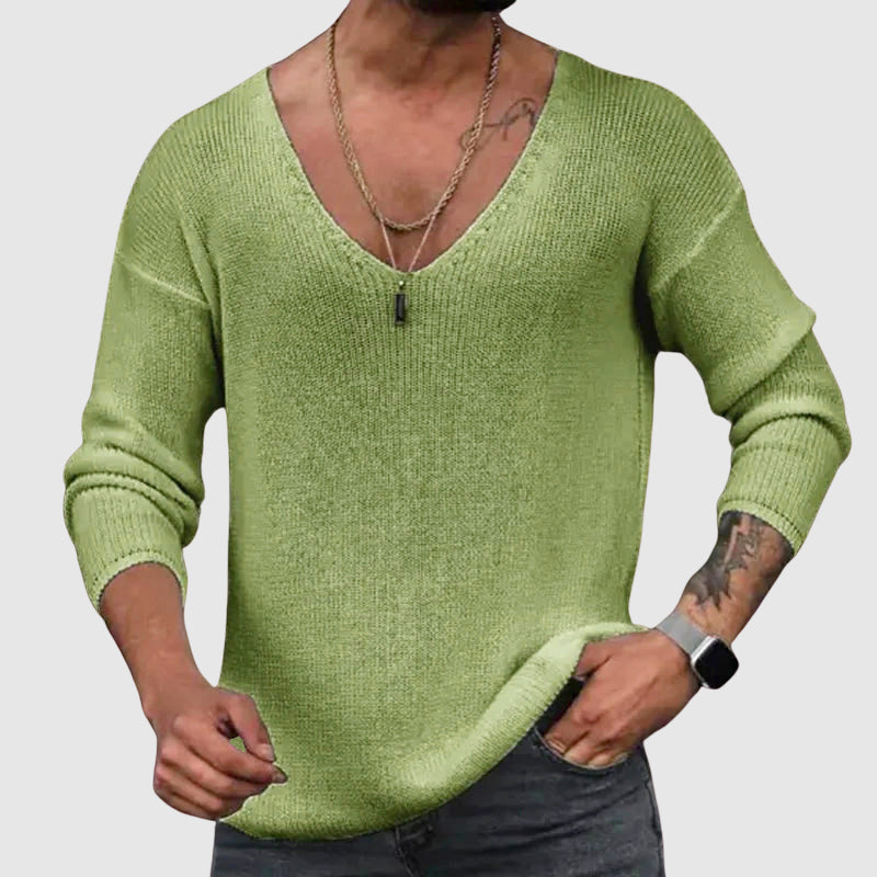 Felix Grant Essential V-Neck Shirt Ash & Harbor