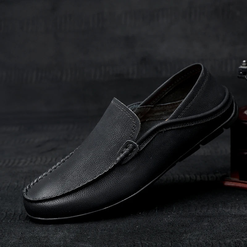 Felix Grant Leather Driving Loafers Ash & Harbor