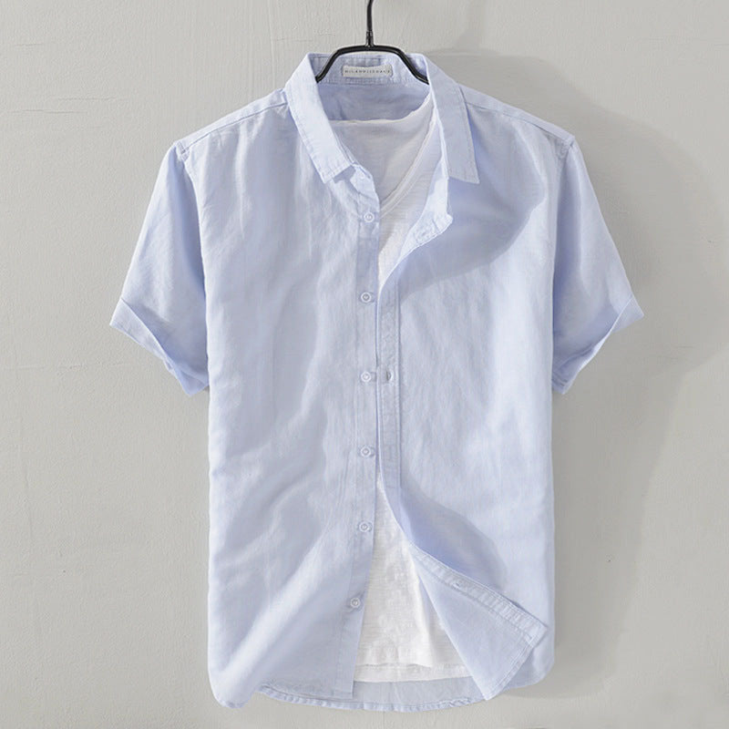 Felix Grant Relaxed Linen Shirt Ash & Harbor