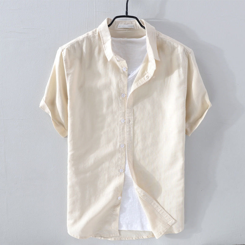 Felix Grant Relaxed Linen Shirt Ash & Harbor