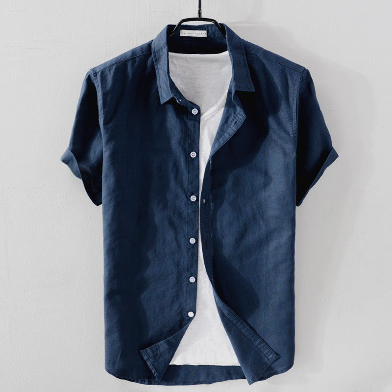 Felix Grant Relaxed Linen Shirt Ash & Harbor
