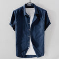 Felix Grant Relaxed Linen Shirt Ash & Harbor