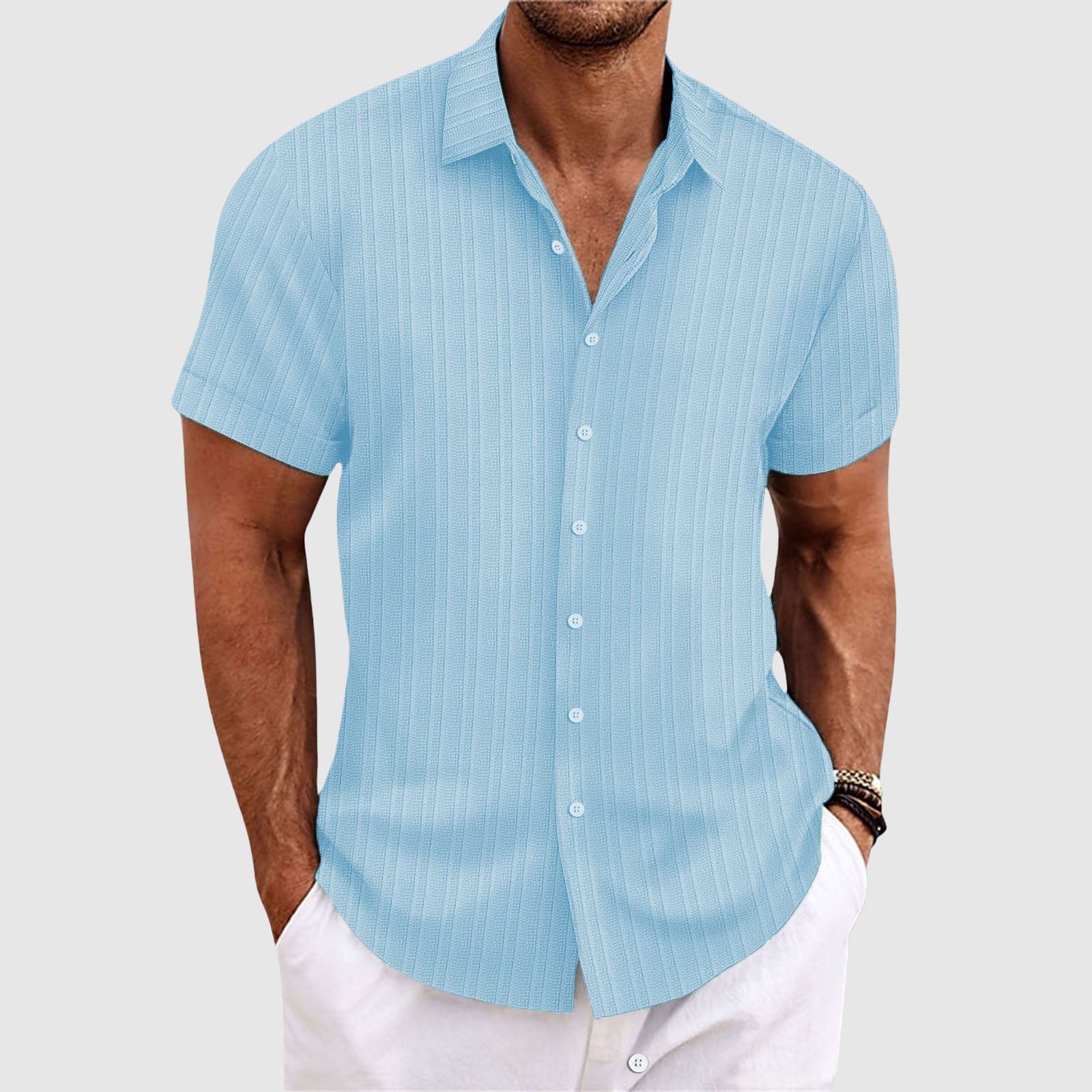 Felix Grant Summit Stripe Shirt Ash & Harbor