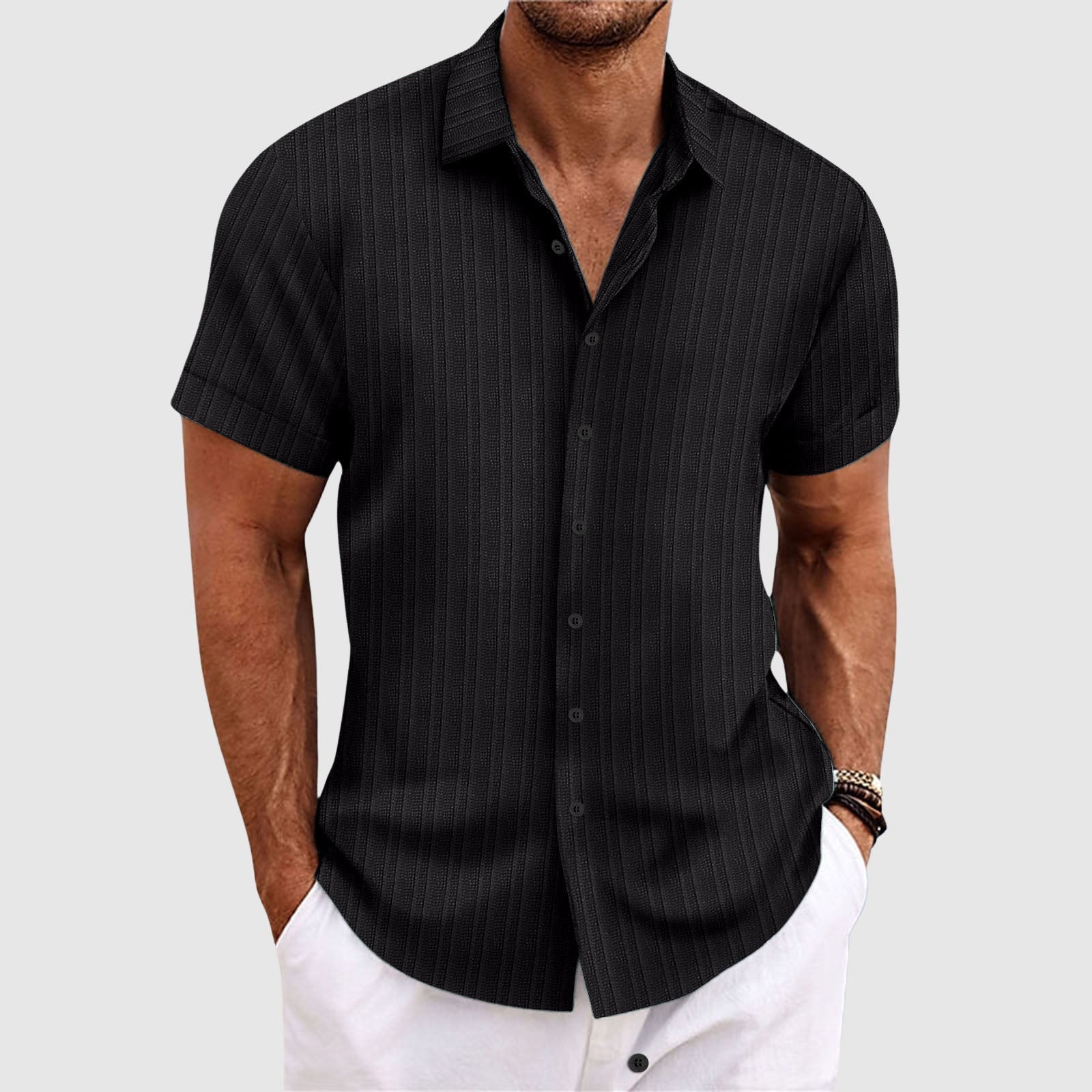 Felix Grant Summit Stripe Shirt Ash & Harbor