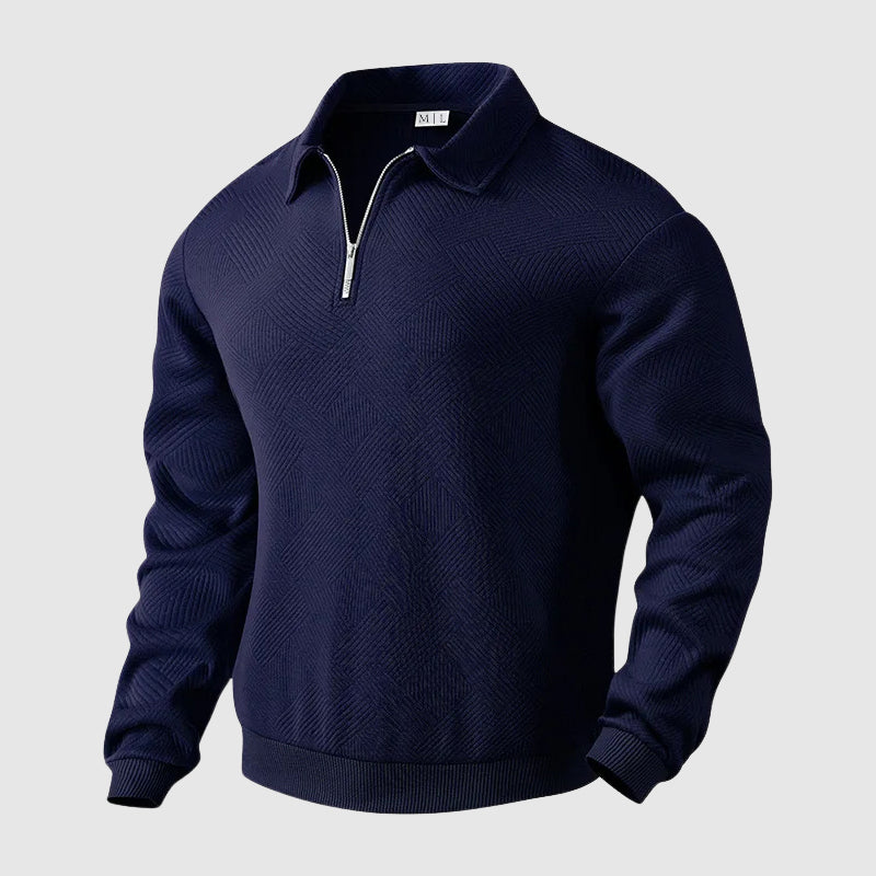 Felix Grant Urban Polo Sweater Ash & Harbor