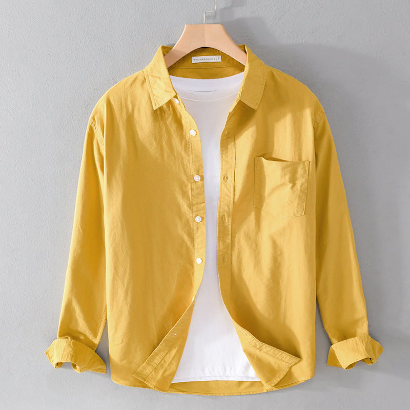 Felix Grant Weekend Cotton Shirt Ash & Harbor