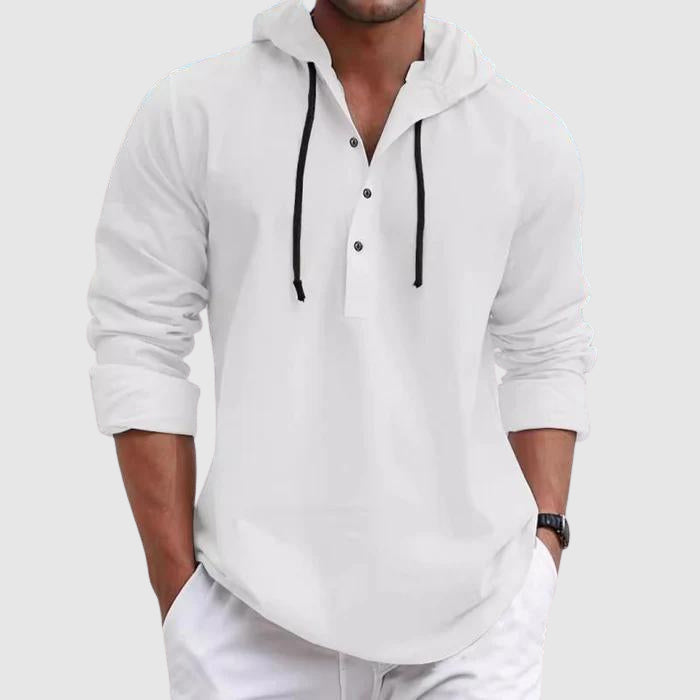 Felix Grant Weekend Hooded Shirt Ash & Harbor