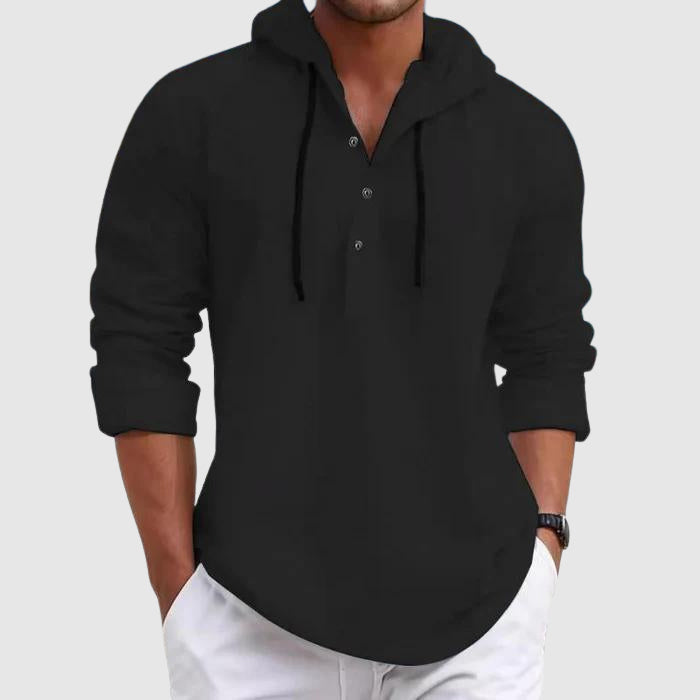 Felix Grant Weekend Hooded Shirt Ash & Harbor