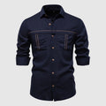 François Blanchet Horizon Linen Shirt Ash & Harbor