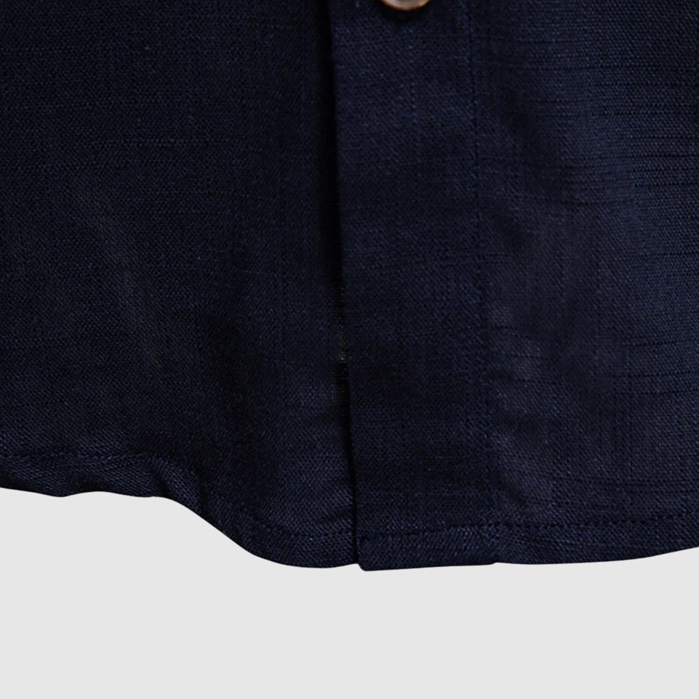 François Blanchet Horizon Linen Shirt Ash & Harbor