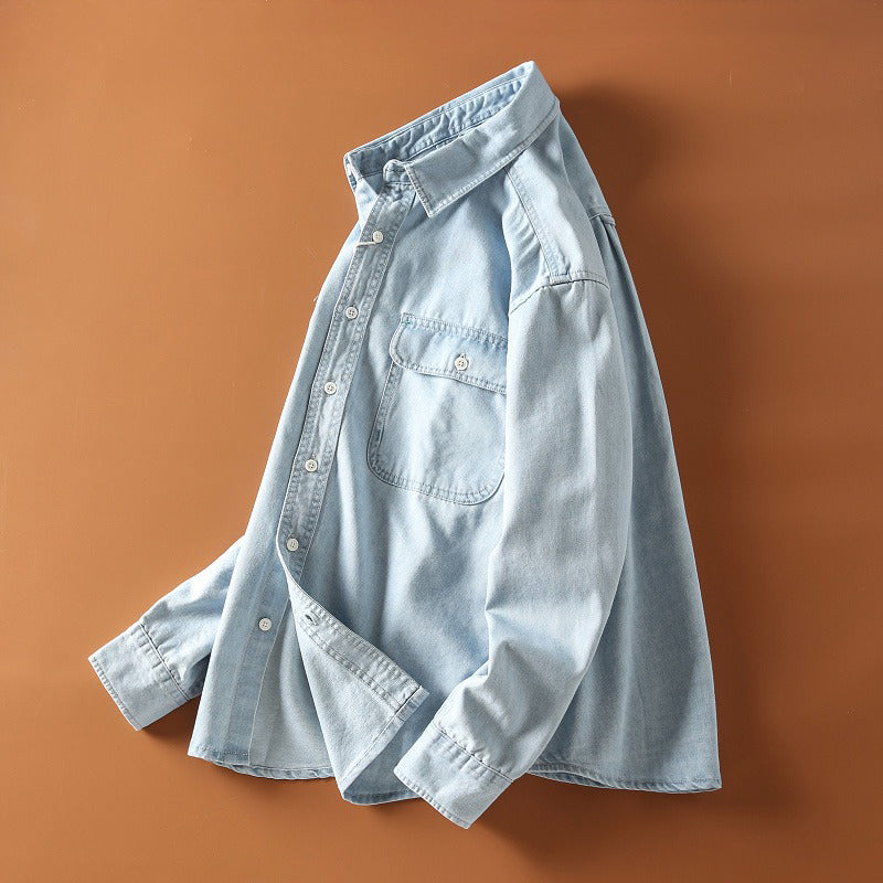 François Blanchet Retro Denim Shirt Ash & Harbor