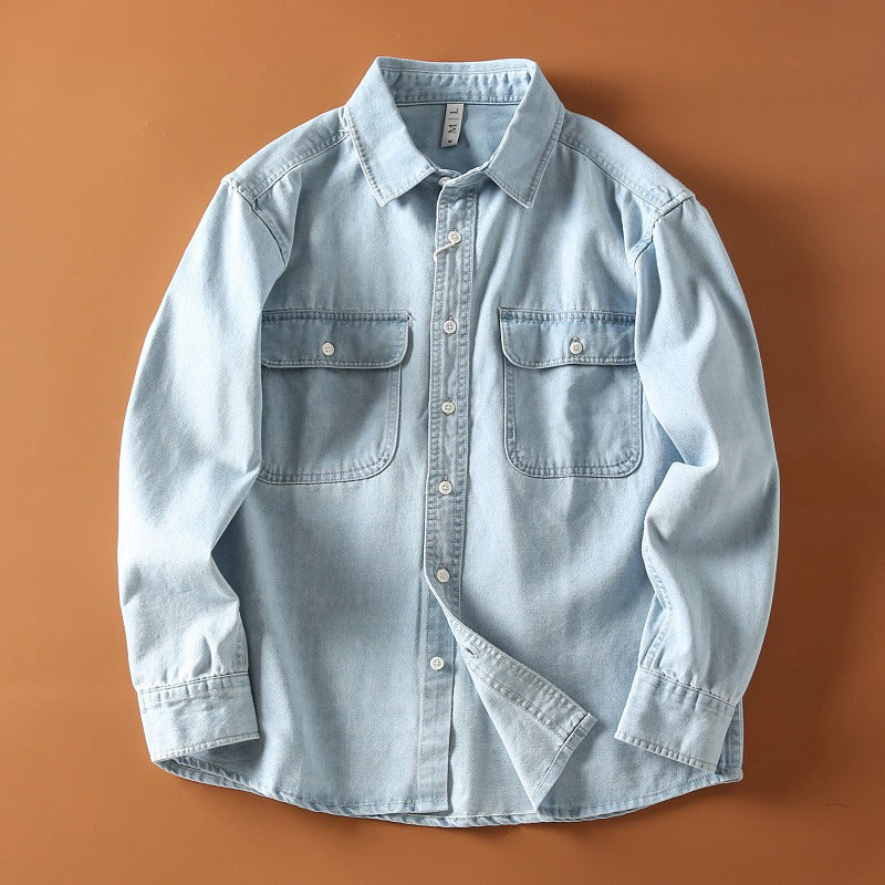 François Blanchet Retro Denim Shirt Ash & Harbor