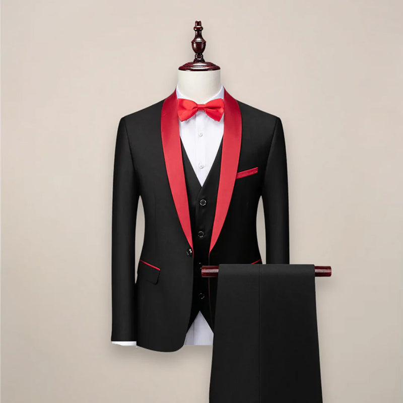 François Blanchet Three-Piece Formal Tuxedo Suit Cole Hampton
