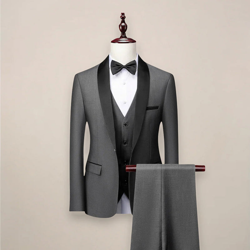 François Blanchet Three-Piece Formal Tuxedo Suit Cole Hampton