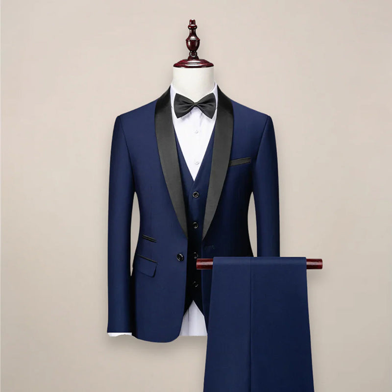 François Blanchet Three-Piece Formal Tuxedo Suit Cole Hampton