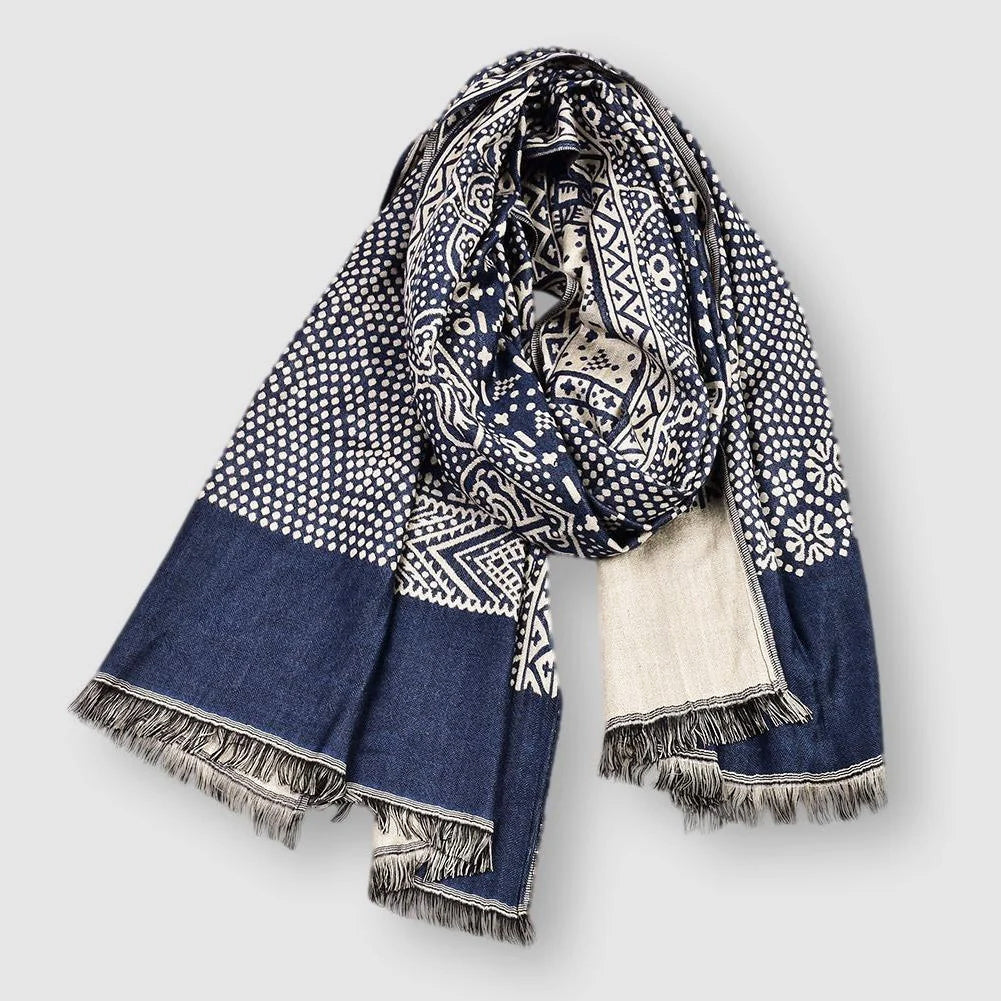 François Blanchet Cotton Scarf Ash & Harbor